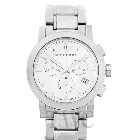 burberry the city stainless steel chronograph ladies watch bu9750|Burberry City Chronograph Silver Dial Stainless Steel Ladies .